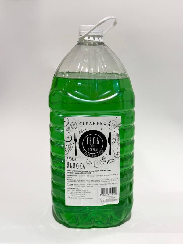 Гель д/посуд Клин Фео 5л Яблоко