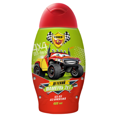 Гонки Шампунь с кондиционером детский 2в1 400 мл
