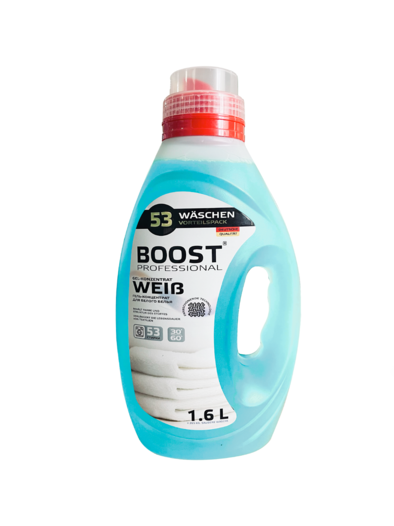 Гель-концентрат д/стирки Boost Professional 1,6 л д/белого