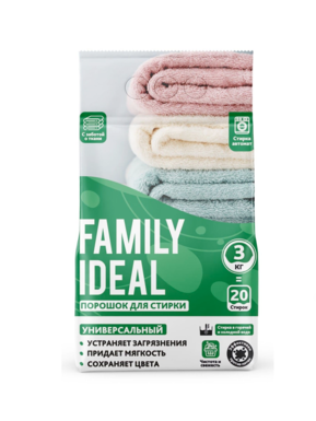 Порошок д/стирки (авт) Family Ideal 3 кг universal