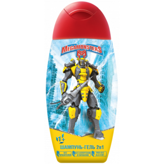 Мегамонстры Шампунь-гель детский 2в1_300 мл