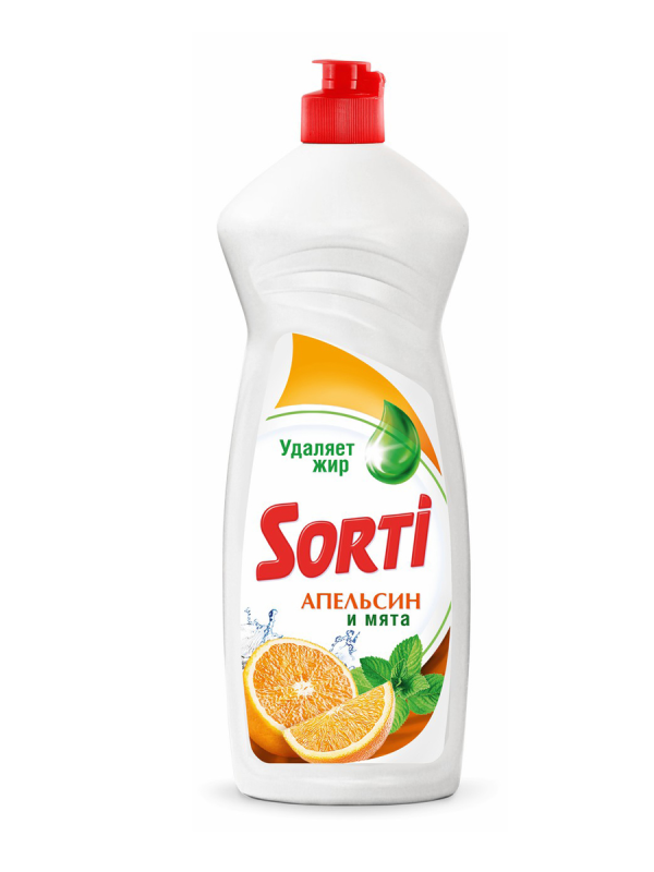 Сорти Жидкость 900 мл Апельсин и Мята