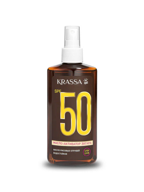 Масло KRASSA Активатор Загара SPF 50, 150 мл