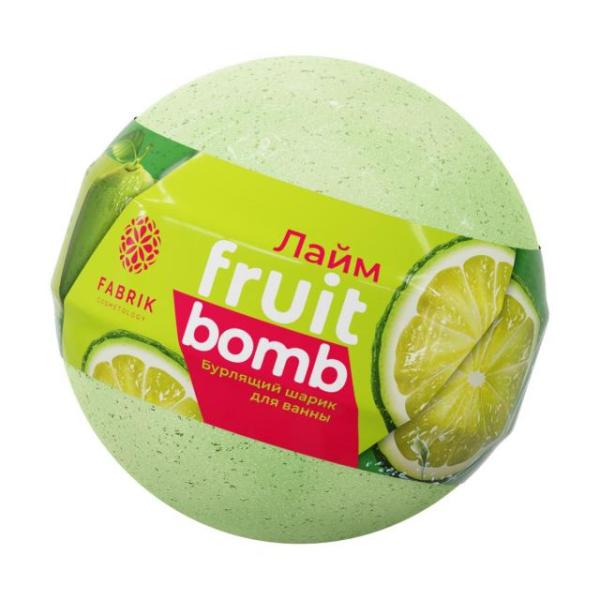 FABRIK Шарик бурлящий д/ ванны Mono Fruit Bomb Лайм cosmetology 120гр*40