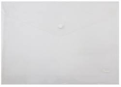 Папка-конверт на кноп А4 (232*333мм)  ЕК 0,12мм 50172 прозрачная 