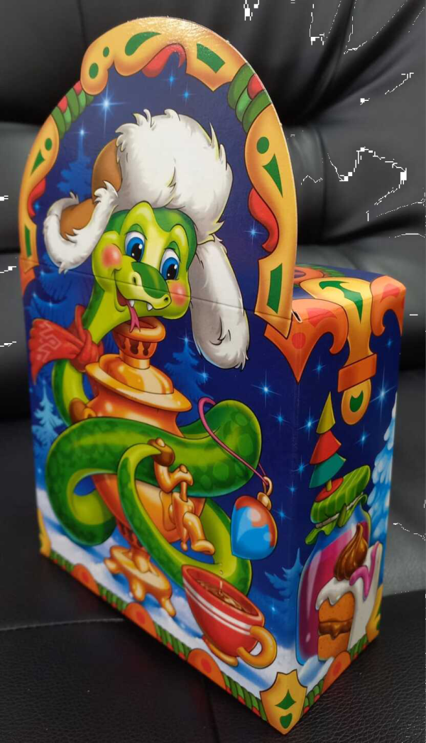 Коробка НГ (0,9кг) У самовара (175шт/пак)