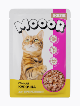 Корм консерв МУР д/кошек желе с Курицей 75 гр