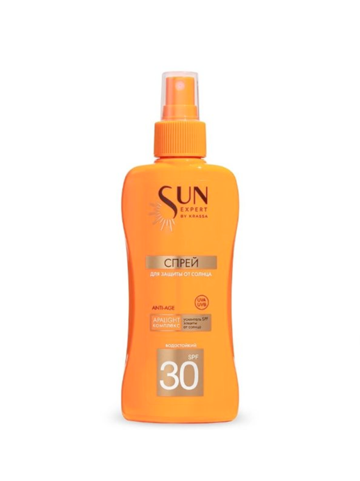 Спрей д/безопасного загара SPF-30 водостойкий 180 мл /SUN EXPERT Красса