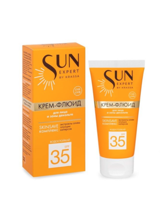 Крем-флюид SUN EXPERT для лица и зоны декольте SPF 35, 50 мл