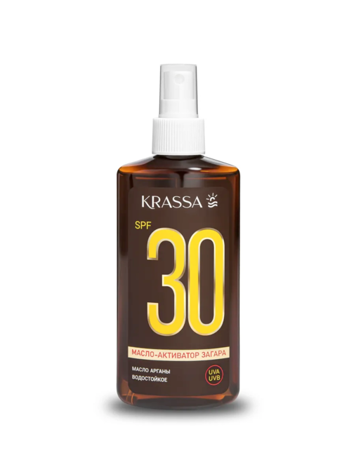 Масло KRASSA Активатор Загара SPF 30, 150 мл