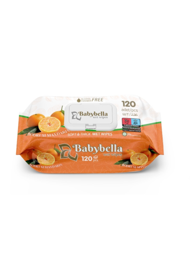 Влаж салф Babybella Mandarin 120шт/12уп
