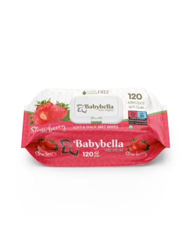 Влаж салф Babybella Клубника 120шт/12уп