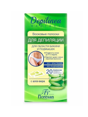 Восковые полоски Алое Ф-668 (бикини/подм.)/20шт