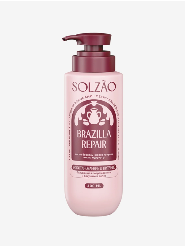 Солзао бальзам д/волос 400 мл Восстановление и питание 