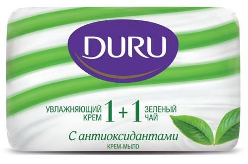 Дуру Мыло 1+1 Зелёный чай 80г (72)