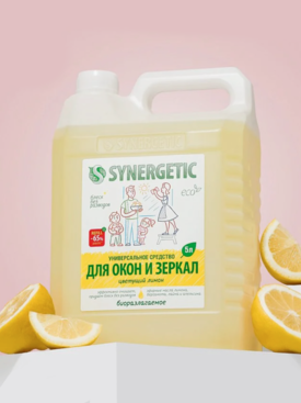 Синергетик Ср-во д/стёкол 5 л Цветущий лимон