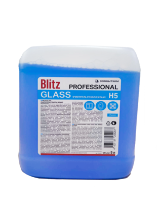 ДБХ Блитц Средство чистящее д/стекол и зеркал  PROFESSIONAL GLASS 5 л (2)