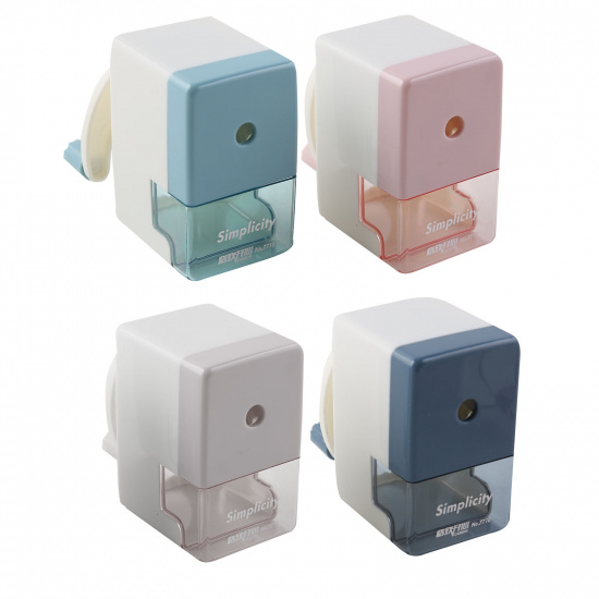 Точилка механическая 89*48*79мм контейнер Малыш CASSINI КОКОС 230971 ассорти 4 вида