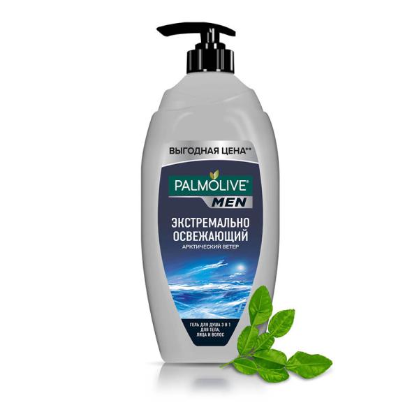 Гель д/душа Палмолив 750мл Муж Арктический ветер /12шт/ ARCTIK&WIND