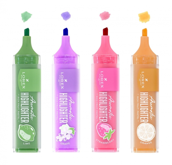Текстовыделитель 1-3,5мм LOREX Aromatic Rich fruit Pastel LXTMA-RFPP розовый