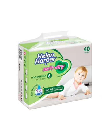 Подгузники Хелен Харпер Soft & Dry (№6) 40шт