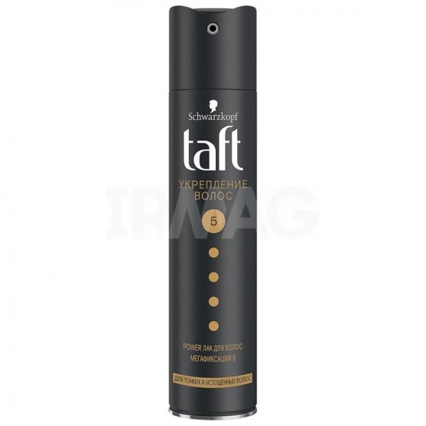 ТАФТ Лак 225 мл POWER  Укрепление волос №5 (12)