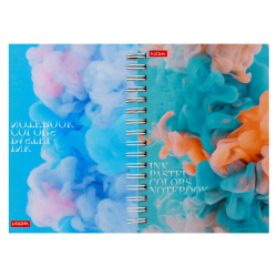 Книжка записная А6 (105*150) 80л клетка дв спир тв обл 7Бц Hatber Нежный флёр перевертыш глянц лам 8