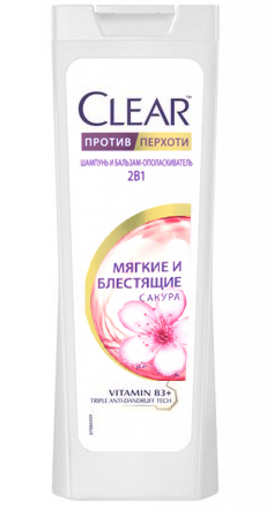 Шамп КЛЕАР 400мл жен Мягкие и блестящие