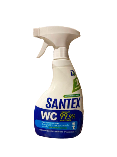 ДБХ Сантекс WC средство д/чистки туалетов с Антибактериальным эффектом (спрей) 380 гр.