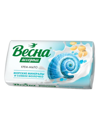 ВЕСНА Мыло 90г. Морские минералы и Соевое мол 
