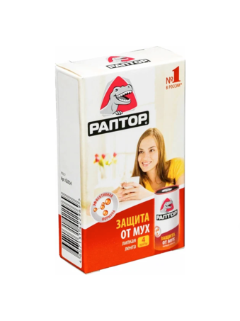 Раптор лента от мух 1уп/4шт