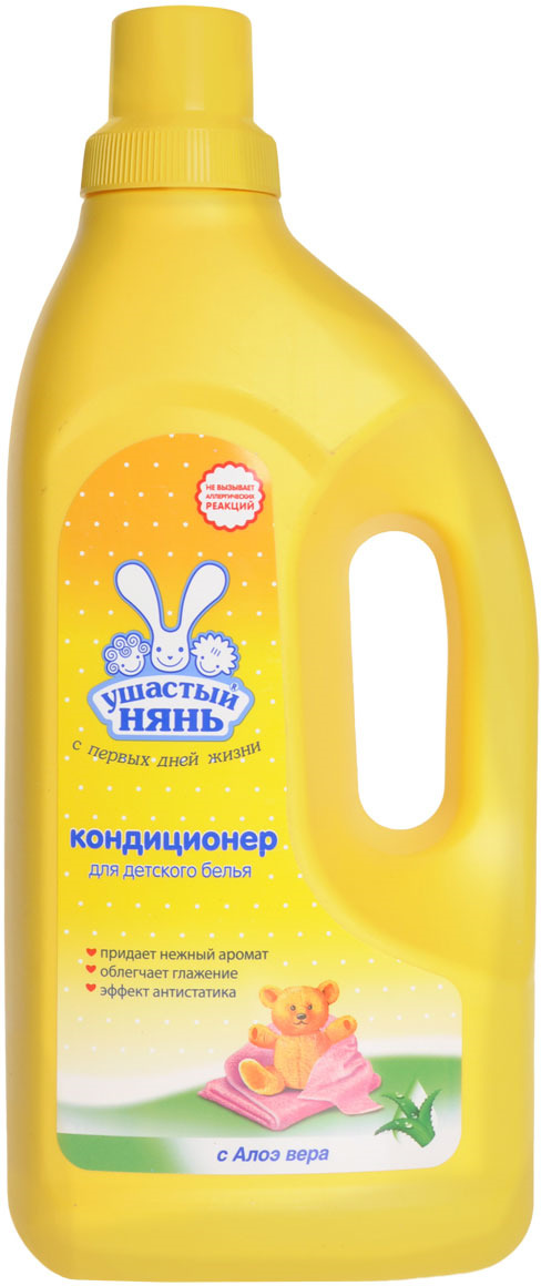 Ушастый нянь ополаскиватель д/белья 1200мл Алоэ Вера