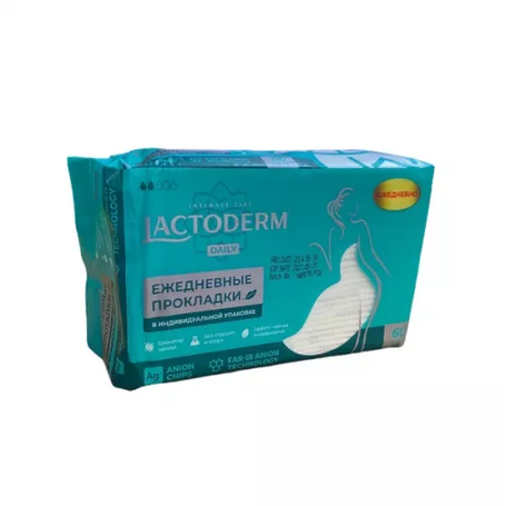 Прокладки Lactoderm ежедн. 60шт классик